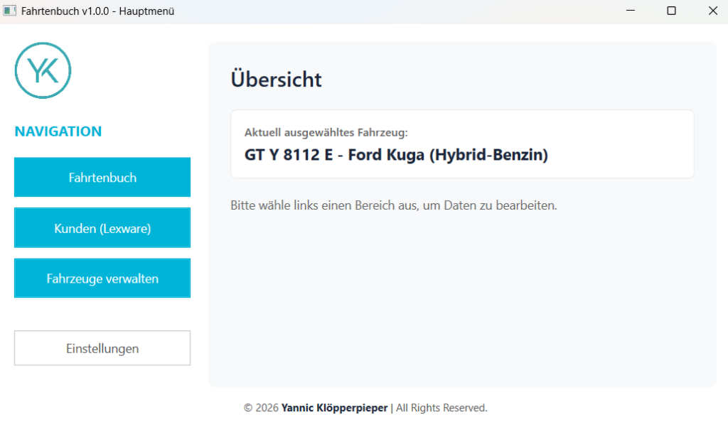 Screenshot von LogDrive